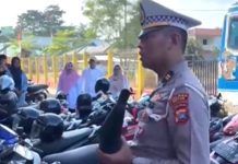 Gelar Police Goes to School, Lantas Polsek Bintan Utara Amankan 30 Knalpot Brong Gelar Police Goes to School, Lantas Polsek Bintan Utara