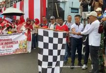 Wabup Lingga Buka Karnaval Kemerdekaan HUT ke-80 RI di Dabo Singkep Wakil Bupati Kabupaten Lingga Ir. H. Novrizal, S.T., M. IP., didampingi Ketua Dekranasda
