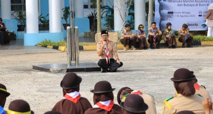 Wawako Tanjungpinang Ariza Apresiasi Kegiatan Maritime Scout Competition IV