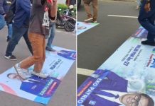 Viral Aksi Injak Spanduk Zulkifli Hasan dan Eko Patrio Warnai Demo di DPR RI Demo Buruh