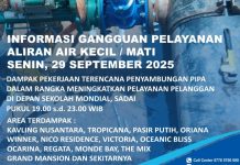 Info Gangguan Air Dampak Penyambungan Pipa Depan Sekolah Mondial Bengkong Info Gangguan Air Dampak Penyambungan Pipa Depan Sekolah Mondial Bengkong