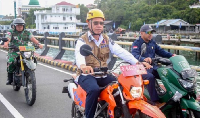 Bupati Anambas Pimpin Apel Siaga dan Konvoi Kendaraan antisipasi Bencana Laka Laut