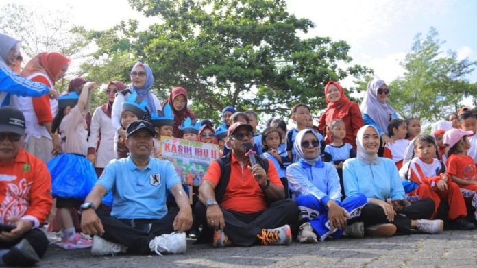 Wali Kota Lis Beri Semangat di Acara Senam Bersama Anak PAUD Kota Tajungpinang