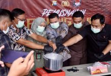 83 Paket Sabu Siap Edar Dimusnahkan Satnarkoba Polres Karimun