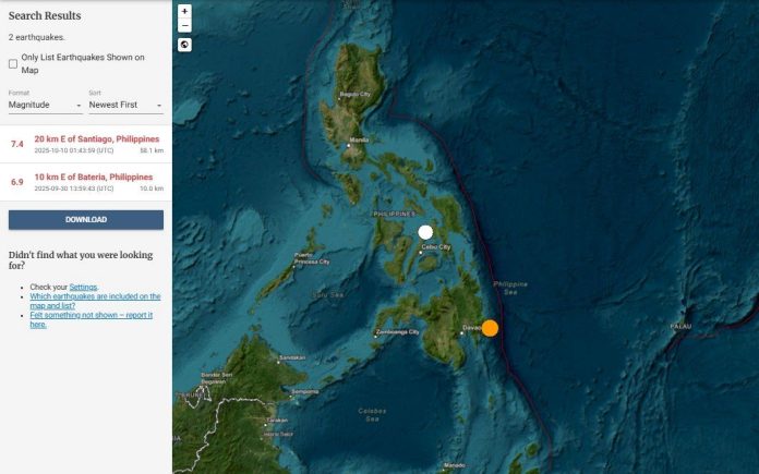 Gempa 7,6 Magnitudo Guncang Filipina