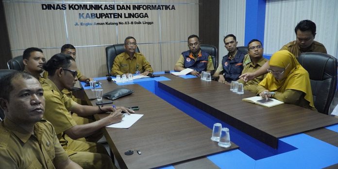 Asisten I Setda Lingga Hadiri Rakor Persiapan Kunjungan Menko Polhukam Secara Daring