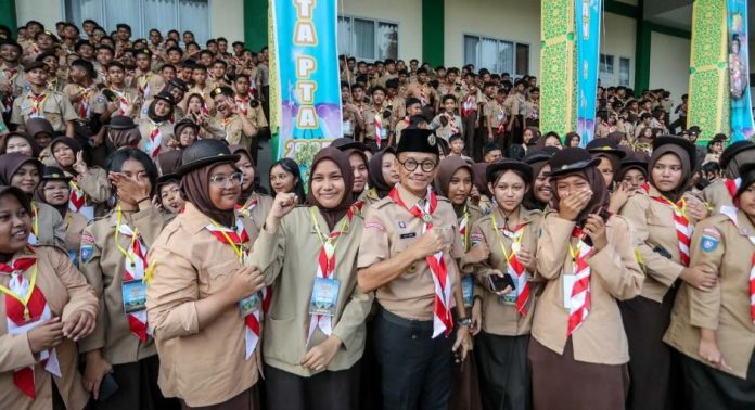 Wawako Ariza Buka Perkemahan Penerimaan Tamu Ambalan SMAN 2 Tanjungpinang