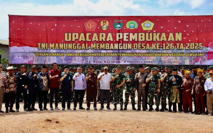 TMMD ke-126 Kodim 0317/TBK di Kecamatan Buru Karimun Resmi Dibuka