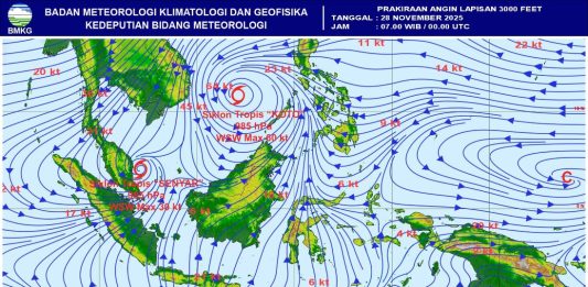 Ada Badai Siklon Tropis Senyar Selat Malaka, Aceh Kepri hingga Sumbar Waspada 3 Hari Ke Depan