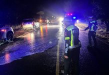 Ada Tumpahan Solar, Pengendara Diminta Waspada Lewat Jalan Lintas Barat Bintan Tumpahan Minyak