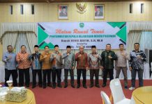 Bupati Welly Suhery bersama Ketua DPRD Pasaman Sambut Hangat Kepala Kejaksaan Pasaman Yang Baru