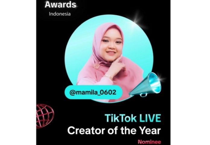 Masuk Nominasi TikTok Awards 2025, Mamila Minta Dukungan Seluruh Masyarakat Indonesia