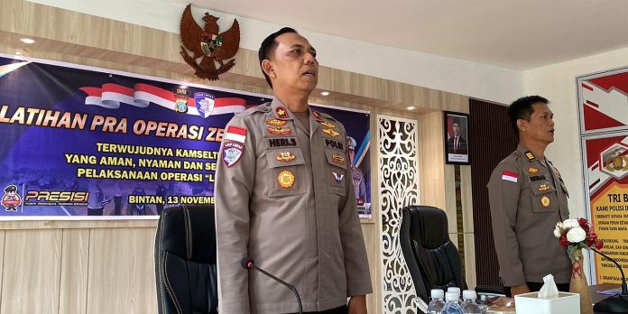 Simak Pelanggaran Utama yang Disasar Polres Bintan saat Operasi Zebra Seligi