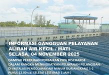 Info Gangguan Air Batam Dampak Perbaikan kebocoran Pipa di Instalasi Duriangkang