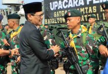 Ketua DPRD Batam Kamaluddin Hadiri Pelepasan 450 Personel Yonif 136/Tuah Sakti Menuju Papua Ketua DPRD Batam Kamaluddin