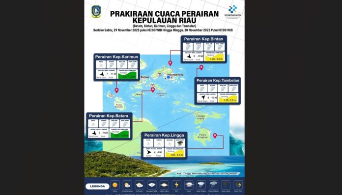 Prakiraan Cuaca Kepri 29 November 2025 Prakiraan Cuaca Kepri 29 November 2025