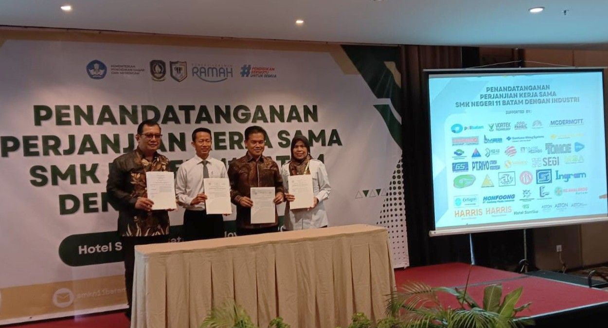 SMKN 11 Batam Sukses Jalin Kerjasama Vokasi dengan 50 Industri di Kota Batam 1