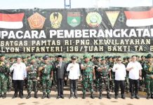 Sebanyak 450 Prajurit Yonif 136 Tuah Sakti Ditugaskan Operasi Pengamanan di Papua Sebanyak 450 Prajurit Yonif 136 Tuah Sakti Ditugaskan Operasi Pengamanan di Papua
