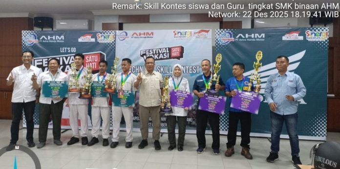 Guru dan Siswa SMKN 3 Batam Raih Juara di Technical Skill Contest Capella Honda