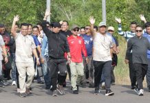 Pererat Kebersamaan, Pimpinan dan Anggota DPRD Kepri Gelar Jalan Santai dan Goro Bersama Staf Sekretariat 2 Gerak Jalan DPRD Kepri