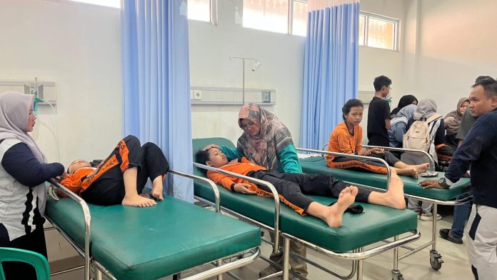 Belasan Pelajar Jadi Korban Ambruknya Bangunan Cagar Budaya Tangsi Belanda di Kabupaten Siak