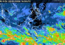 Prakiraan Cuaca Maritim untuk Wilayah Kepri Berlaku 23-26 Januari 2026 Citra Satelite dari web BMKG