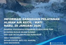 Info Gangguan Air Batam Dampak Perbaikan Kebocoran Pipa di Rusun Muka Kuning Info Gangguan Air Batam Dampak Perbaikan Kebocoran Pipa di Rusun Muka Kuning
