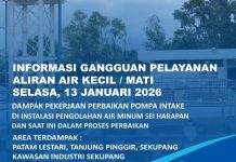 Info Gangguan Air Batam Dampak Perbaikan Pompa Intake di Instalasi Sei Harapan Info Gangguan Air Batam Dampak Perbaikan Pompa Intake di Instalasi Sei Harapan