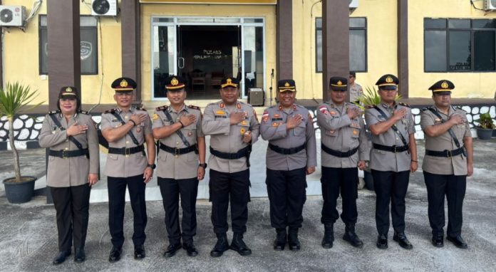 Iptu Dodi Setiawan Resmi Jabat Kapolsek Siantan dan Iptu Sutomo Kapolsek Jemaja