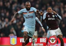 Aston Villa Dipermalukan Brentford 0-1 dengan 10 Pemain Aston Villa Brentford