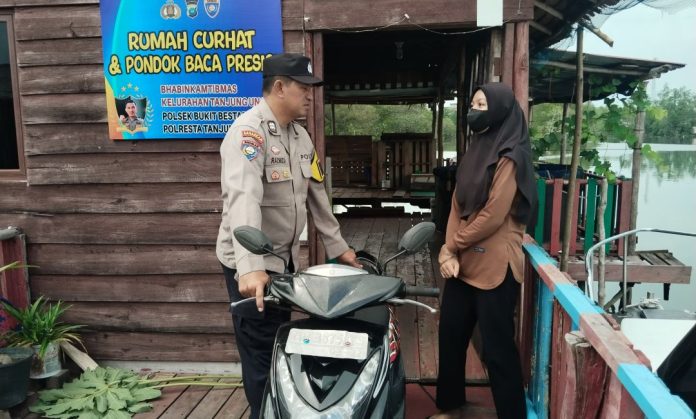 Gerak Cepat Bhabinkamtibmas Tanjung Unggat, Motor Hilang Ditemukan dalam Sejam
