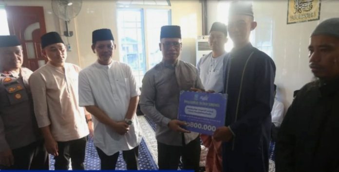 Safari Ramadan di Kuala Maras, Bupati Aneng Tegaskan Komitmen Dukung Syiar Islam di Anambas