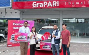Sulyani dari Dumai dapat Mobil Listrik dari simPATI Hoki Telkomsel