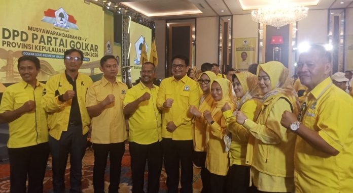 Ade Angga Ketua Golkar Kepri 2025-2030 dan Roby Kurniawan Sekretaris
