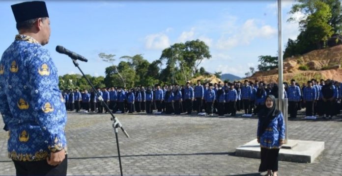 Pimpin Upacara Hari Kesadaran Nasional, Sekda Anambas Tekankan Disiplin dan Pelayanan Prima