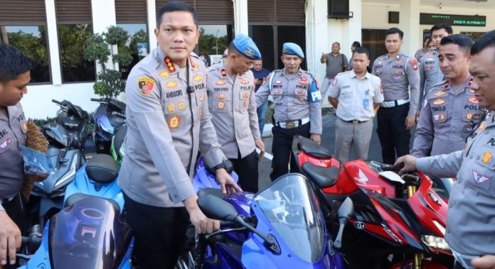 Polresta Barelang Amankan 102 Motor Hasil Operasi Balap Liar