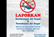 Air Batam Hilir Himbau Warga Aktif Lapor Jika Lihat Sambungan Ilegal