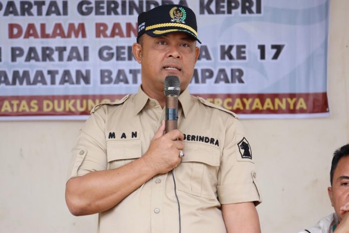 Ketua DPD Gerindra Kepri Iman Sutiawan