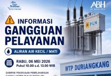 Info Gangguan Air Batam Rabu Pagi Dampak Pemeliharaan Gardu Listrik di Duriangkang