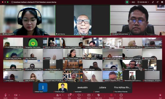 PTUN Pekanbaru dan Komisi Informasi Kenalkan Inovasi Aplikasi e-Berkas KI