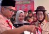 Wakil Bupati Lingga Kukuhan Pramuka Garuda Tahap I 2026 Pramuka Garuda Lingga