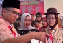 Wakil Bupati Lingga Kukuhan Pramuka Garuda Tahap I 2026 Pramuka Garuda Lingga