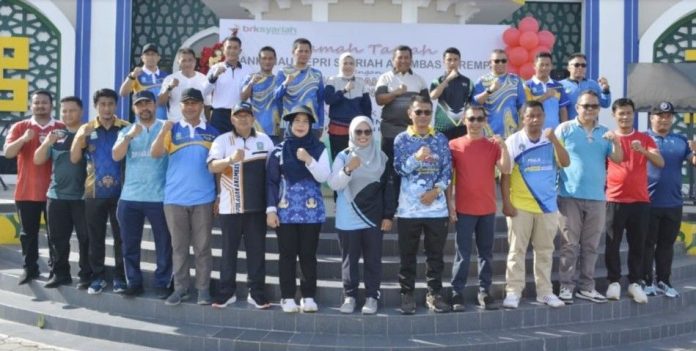 Wakil Bupati Anambas Apresiasi BRK Syariah Gelar Senam Jantung Sehat Bersama Pensiunan