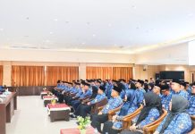 Arahan Wali Kota Amsakar ke ASN Batam Setelah Li Claudia Jabat Plh Wali Kota Wali Kota Batam, Amsakar Achmad, bersama Wakil Wali Kota Batam, Li Claudia Chandra