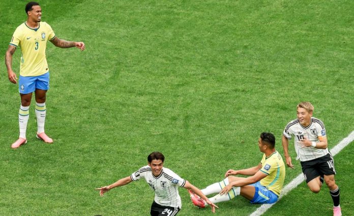 Gol Gelandang Jepang Kaishū Sano Kejutan Brasil di 32 Piala Dunia