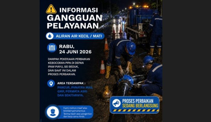Perbaikan Pipa air di Sei Beduk Batam Perbaikan Pipa air di Sei Beduk Batam