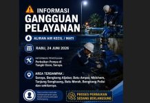 Info Gangguan Air Bersih Dampak Perbaikan Pipa di Tangki Ozon Seraya Perbaikan Pipa air di Seraya Atas
