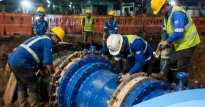 Perbaikan pipa utama Air Batam