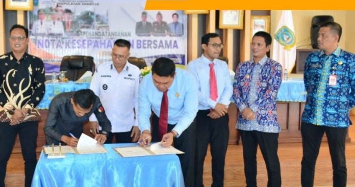 Bupati Aneng Hadiri Mou Pemkab Anambas Bersama Kajari, KPU dan Bawaslu
