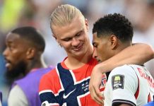 Candaan Bellingham dan Haaland Selama dan Usai Laga Inggris vs Norwegia Haaland dan Jude Belingham
